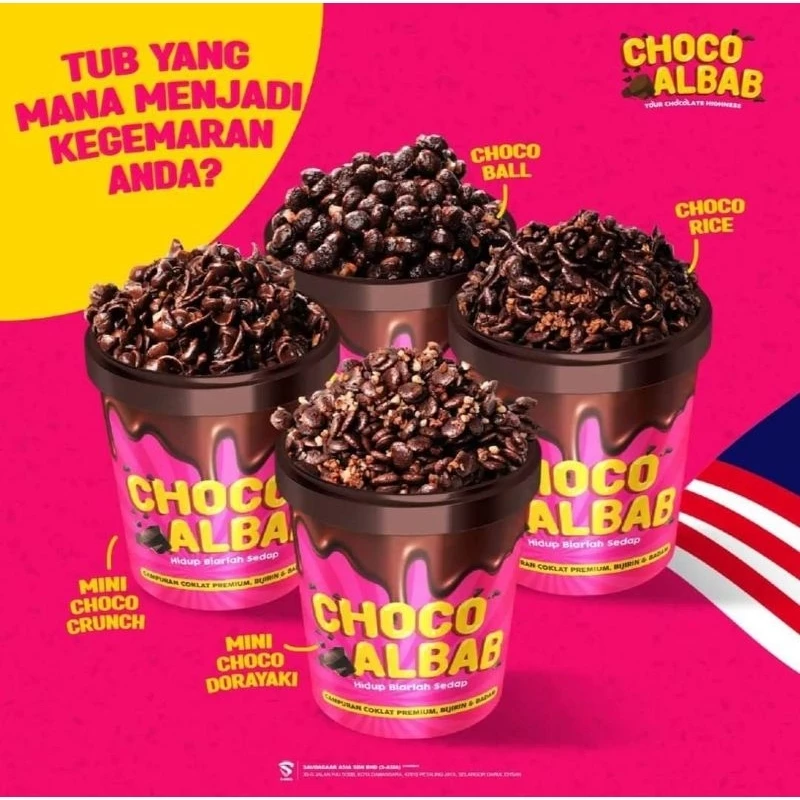 Choco Albab Choclate Tub Pink