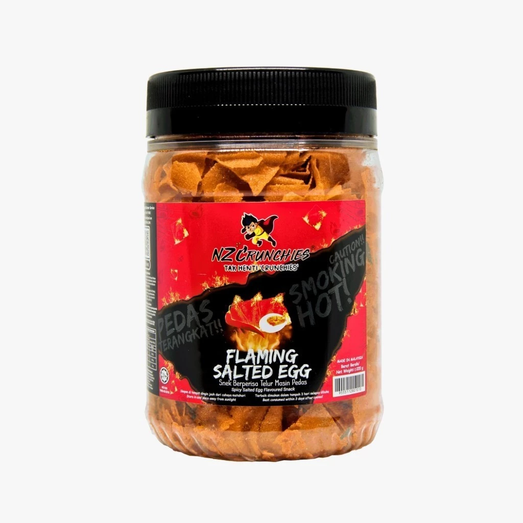 NZ Crunchies Flaming Salted Egg